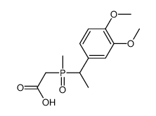 2-[1-(3,4-dimethoxyphenyl)ethyl-methylphosphoryl]acetic acid结构式