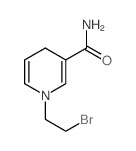 3-Pyridinecarboxamide,1-(2-bromoethyl)-1,4-dihydro- Structure