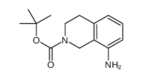 tert-butyl 8-amino-3,4-dihydro-1H-isoquinoline-2-carboxylate结构式