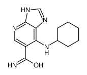 7-(cyclohexylamino)-1H-imidazo[4,5-b]pyridine-6-carboxamide Structure