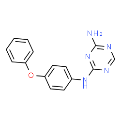 N-(4-Phenoxyphenyl)-1,3,5-triazine-2,4-diamine结构式