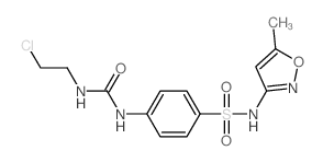 1-(2-chloroethyl)-3-[4-[(5-methyloxazol-3-yl)sulfamoyl]phenyl]urea结构式