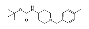 tert-butyl N-[1-(4-methylbenzyl)-4-piperidinyl]carbamate结构式