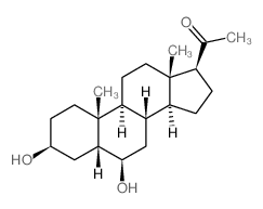 1-[(3S,5R,6R,8S,9S,10R,13R,14S,17S)-3,6-dihydroxy-10,13-dimethyl-2,3,4,5,6,7,8,9,11,12,14,15,16,17-tetradecahydro-1H-cyclopenta[a]phenanthren-17-yl]ethanone Structure