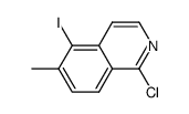 1-chloro-5-iodo-6-methylisoquinoline结构式