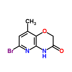 6-Bromo-8-methyl-2H-pyrido[3,2-b][1,4]oxazin-3(4H)-one结构式