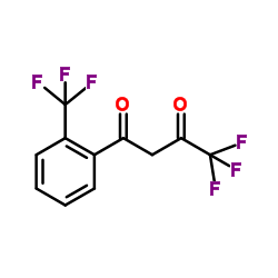 4,4,4-TRIFLUORO-1-(2-TRIFLUOROMETHYLPHENYL)-1,3-BUTANEDIONE structure