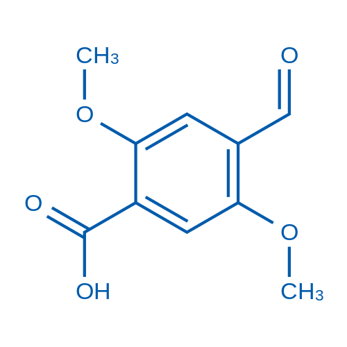 2,5-Dimethoxy-4-formylbenzoicacid structure