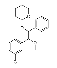 2-(2-(3-chlorophenyl)-2-methoxy-1-phenylethoxy)tetrahydro-2H-pyran结构式