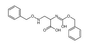 3-[(Benzyloxy)amino]-N-[(benzyloxy)carbonyl]-D,L-alanine structure