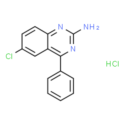 6-CHLORO-4-PHENYLQUINAZOLIN-2-AMINE HYDROCHLORIDE结构式