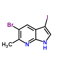 5-Bromo-3-iodo-6-methyl-1H-pyrrolo[2,3-b]pyridine picture