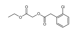 (2-Chloro-phenyl)-acetic acid ethoxycarbonylmethyl ester Structure