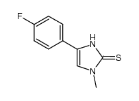 4-(4-fluorophenyl)-1-methyl-1,3-dihydro-2H-imidazole-2-thione Structure