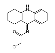 2-chloro-N-(1,2,3,4-tetrahydroacridin-9-yl)acetamide Structure