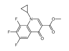 methyl 1-cyclopropyl-6,7,8-trifluoro-1,4-dihydro-4-oxo-3-quinolinecarboxylate Structure