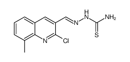 2-((2-chloro-8-methylquinolin-3-yl)methylene)hydrazinecarbothioamide结构式