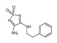 1,1-dioxo-3-N-(2-phenylethyl)-1,2,5-thiadiazole-3,4-diamine结构式