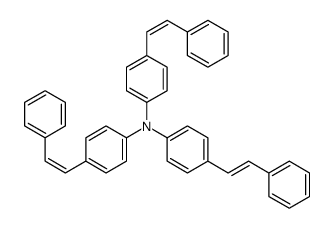 4-(2-phenylethenyl)-N,N-bis[4-(2-phenylethenyl)phenyl]aniline Structure