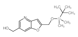 (2-((tert-Butyldimethylsilyloxy)methyl)furo[3,2-b]pyridin-6-yl)methanol structure