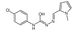 1-(4-chlorophenyl)-3-[(E)-(1-methylpyrrol-2-yl)methylideneamino]urea Structure