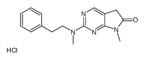 6H-Pyrrolo(2,3-d)pyrimidin-6-one, 5,7-dihydro-7-methyl-2-(methyl(2-phe nylethyl)amino)-, monohydrochloride picture