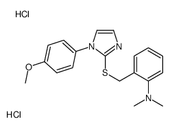 2-[[1-(4-methoxyphenyl)imidazol-2-yl]sulfanylmethyl]-N,N-dimethylaniline,dihydrochloride Structure