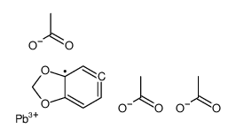 [diacetyloxy(1,3-benzodioxol-5-yl)plumbyl] acetate Structure