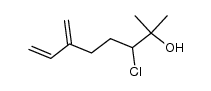 3-chloro-2-methyl-6-methyleneoct-7-en-2-ol Structure