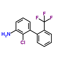 2-chloro-2'-(trifluoromethyl)biphenyl-3-amine结构式