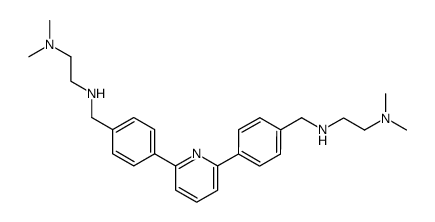 2,6-bis<4'-<<<2''-(dimethylamino)ethyl>amino>methyl>phenyl>pyridine Structure