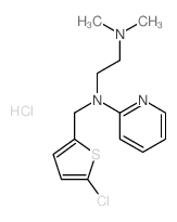 2-((5-Chloro-2-thenyl)(2-(dimethylamino)ethyl)amino)pyridine结构式