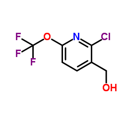 [2-Chloro-6-(trifluoromethoxy)-3-pyridinyl]methanol Structure