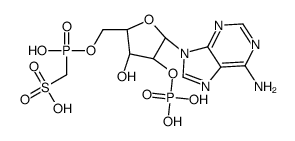 adenosine 2'-phosphate 5'-methylenephosphosulfate Structure