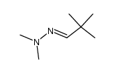 (E)-trimethylacetaldehyde N,N-dimethylhydrazone结构式