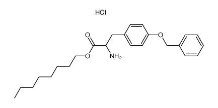 2-Amino-3-(4-benzyloxy-phenyl)-propionic acid octyl ester; hydrochloride结构式