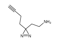 2-(3-(But-3-yn-1-yl)-3H-diazirin-3-yl)ethan-1-amine structure