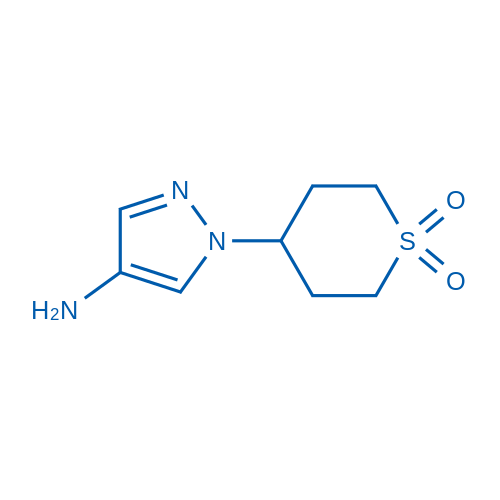 4-(4-Amino-1H-pyrazol-1-yl)tetrahydro-2H-thiopyran 1, 1-dioXnde structure