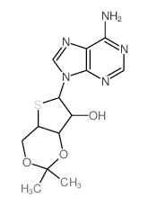 Adenine,9-(3,5-O-isopropylidene-4-thio-a-D-xylofuranosyl)- (8CI) Structure