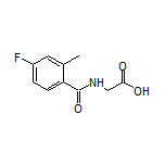 2-(4-Fluoro-2-methylbenzamido)acetic Acid Structure