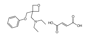 (Z)-but-2-enedioic acid,N-ethyl-N-[[3-(phenoxymethyl)oxetan-3-yl]methyl]ethanamine结构式