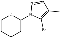 5-Bromo-4-methyl-1-(tetrahydro-2H-pyran-2-yl)-1H-pyrazole Structure