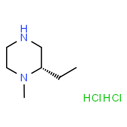 (S)-2-乙基-1-甲基哌嗪二盐酸盐结构式