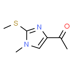 Ethanone, 1-[1-methyl-2-(methylthio)-1H-imidazol-4-yl]- (9CI) Structure