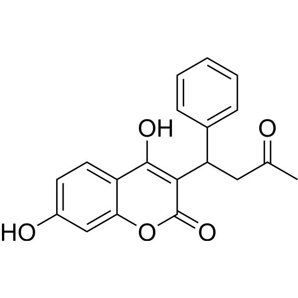 7-羟基华法林结构式