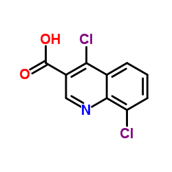 4,8-Dichloro-3-quinolinecarboxylic acid structure