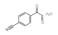 4-CYANOPHENYLGLYOXAL HYDRATE structure