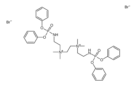 2-(diphenoxyphosphorylamino)ethyl-[2-[2-(diphenoxyphosphorylamino)ethyl-dimethylazaniumyl]ethyl]-dimethylazanium,dibromide结构式