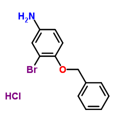 4-(Benzyloxy)-3-bromoaniline hydrochloride (1:1) Structure