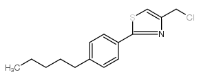 4-氯甲基-2-(4-戊基苯基)-1,3-噻唑结构式